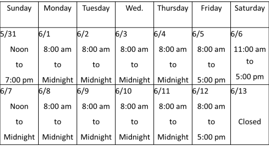 Spring 2015 Extended Library Hours